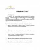 TALLER 1. ASPECTOS GENERALES DEL PRESUPUESTO