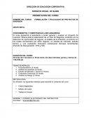 NOMBRE DEL CURSO: FORMULACIÓN Y EVALUACION DE PROYECTOS DE INVERSIÓN