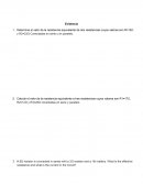Etermine el valor de la resistencia equivalente de dos resistencias cuyos valores son R=15Ω y R2=23Ω Conectadas en serie y en paralelo.