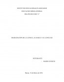EGRADACION DE LA LENGUA, EL HABLA Y EL LENGUAJE