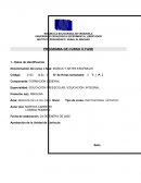 Musíca y artes Escenicas.