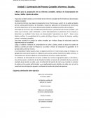 Unidad 7: Culminación del Proceso Contable. Informes y Estados