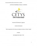 Plan de exportación de Ron blanco del estado de Veracruz a Ontario, Canadá