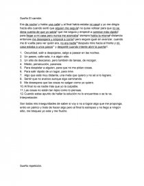 Ejemplo de interpretacion de sueños. Página 1