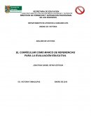 EL CURRÍCULO COMO MARCO DE REFERENCIAS PARA LA EVALUACIÓN EDUCATIVA.