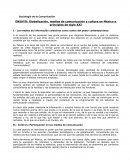 Sociología de la Comunicación.