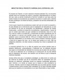 IMPACTOS POR EL PROYECTO CHIPIRON, EN EL ESTERO DEL LIPA