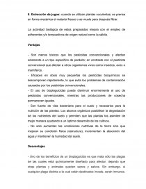 Son microbios, subproductos de organismos vivientes, y sustancias de ocurrencia natural, incluyendo ciertas sales y jabones, para prevenir, repeler, eliminar o reducir los daños causados por la plagas.. Página 4
