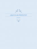 ¿Que es un proyecto? Actividad 1