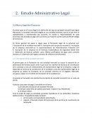 Marco legal del Proyecto Estudio Administrativo Legal