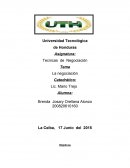 Tecnicas de negociacion La negociación