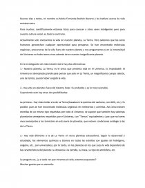 DISCURSO EXTRATERRESTRES INFORMATIVO. Página 1