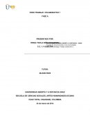 La entrega es un trabajo único grupal con contenga esta fase A