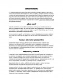 Las tareas escolares ¿Qué son?