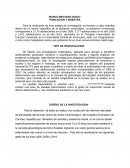 MARCO METODOLÓGICO - POBLACION Y MUESTRA