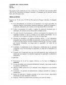 OBLIGACIONES TRABAJADOR