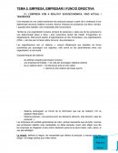 EMPRESA, EMPRESARI I FUNCIÓ DIRECTIVA.