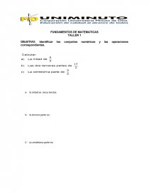 FUNDAMENTOS DE MATEMATICAS.. Página 1