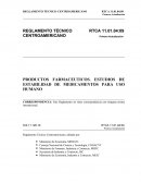 Quimica PRODUCTOS FARMACEUTICOS. ESTUDIOS DE ESTABILIDAD DE MEDICAMENTOS PARA USO HUMANO