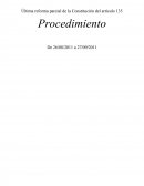 Procedimiento de reforma del artículo 135 CE.