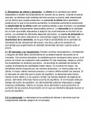 Elementos de oferta y demanda