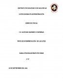 TIPOS DE INTERPRETACIÓN DE LAS LEYES KARLA ITZAYANA ROBLES ESCOBAR