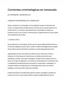 Corrientes cronológicas en Venezuela.