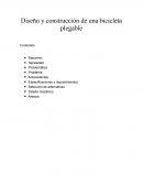 Diseño y construcción de una bicicleta plegable.