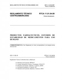 Quimica PRODUCTOS FARMACEUTICOS. ESTUDIOS DE ESTABILIDAD DE MEDICAMENTOS PARA USO HUMANO. Página 1