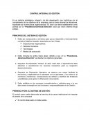 El control integral de gestión