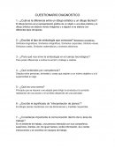 CUESTIONARIO DIAGNOSTICO.