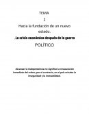 La crisis económica después de la Guerra.