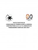 PACTO COLECTIVO DE CONDICIONES DE TRABAJO ENTRE LA EMPRESA CONSTRUCTORA D.A.P, S.A Y EL SINDICATO DE TRABAJADORES CONSTUALI 2015-2017