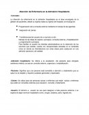 Atencion de enfermeria en la admision hospitalaria