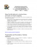 Actividades de los proovedores