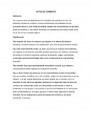 Actos de comercio. Actos mercantiles en atención a su fin o motivo