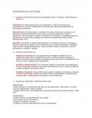 Actividad Financiera, Administrativa y operativa.