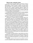 Sobre el valor: contenido y forma - El Capital - Karl Marx