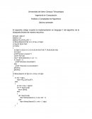 Código en lenguaje C del algoritmo de la búsqueda binaria de manera recursiva