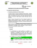 MEMORANDO DE INTELIGENCIA ESTRATÉGICA (COLOMBIA)
