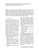 Lenguajes de programación dinámicos para el desarrollo de lenguajes específicos de dominio interno