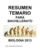 Resumen De Biologia para Bachillerato.