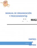 MANUAL DE ORGANIZACIÓN Y PROCEDIMIENTOS
