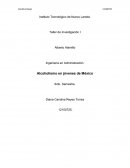 Alcoholismo en jóvenes de México.