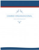 CAMBIO ORGANIZACIONAL Cultura y Cambio Organizacional