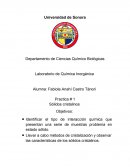 Laboratorio de Química: Sólidos cristalinos