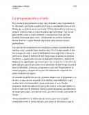 La programación y el arte: