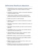 Definiciones filosofia act adquisicion