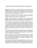 Relación de la Sociología con la IGE , Administración y las Organizaciones.