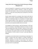 Ensayo sobre el libro Creating Futures; Scenario Planning as a Strategic Management Tool